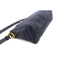Prada Pochette Tela Blu