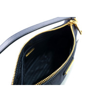 Prada Pochette Tela Blu