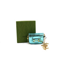 Gucci Horsebit Micro Pelle Azzurra