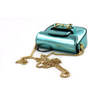 Gucci Horsebit Micro Pelle Azzurra
