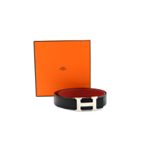 Hermes Cintura Pelle Nera e Rossa