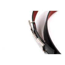 Hermes Cintura Pelle Nera e Rossa