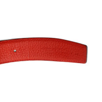 Hermes Cintura Pelle Nera e Rossa