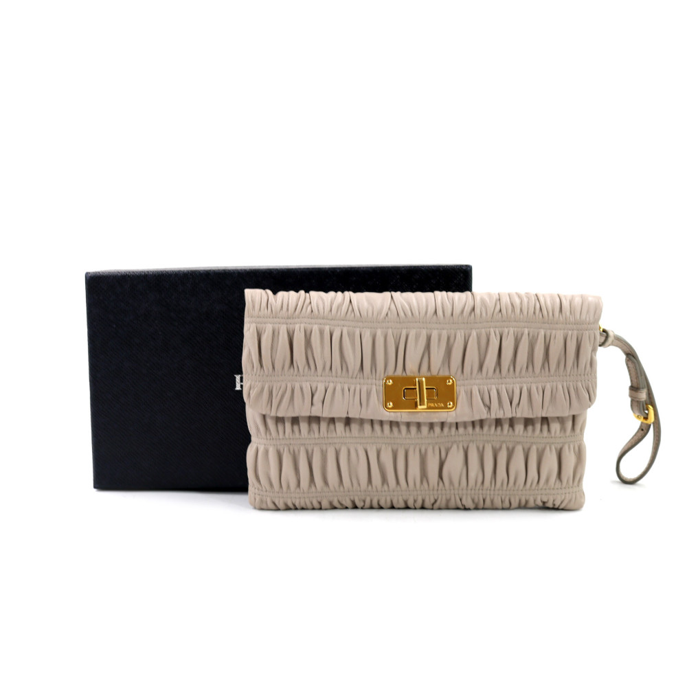 Prada Busta Pelle Tortora