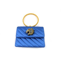 Gucci Rajah Pochette Seta Blu