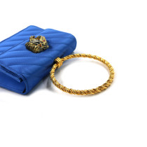 Gucci Rajah Pochette Seta Blu