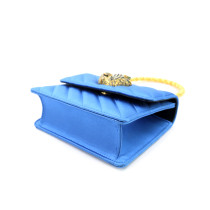 Gucci Rajah Pochette Seta Blu