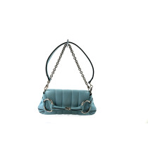 Gucci Horsebit Pelle Azzurra