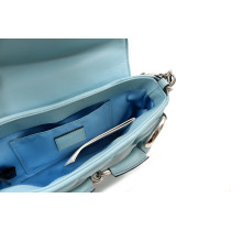 Gucci Horsebit Pelle Azzurra