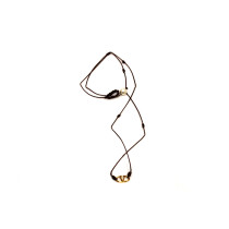 Valentino Collana Tessuto Marrone