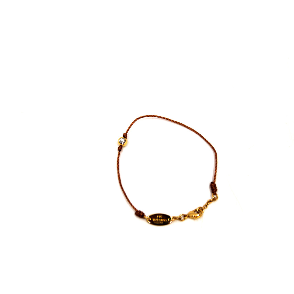Valentino Bracciale Tessuto Cuoio
