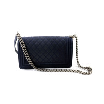 Chanel Boy Suede Blu