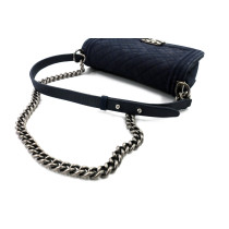 Chanel Boy Suede Blu
