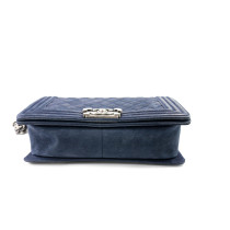 Chanel Boy Suede Blu