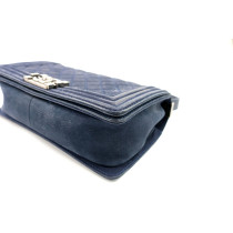 Chanel Boy Suede Blu