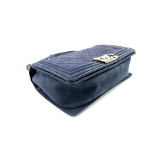 Chanel Boy Suede Blu