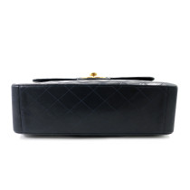 Chanel Classica Vintage Big Logo Pelle d'Agnello Blue