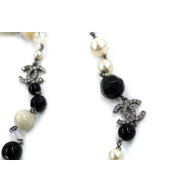 Chanel Collana Perle, Acciaio e Plastica Multicolor