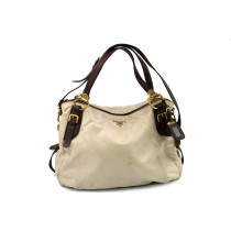 Prada Shopper Tela Vela Beige