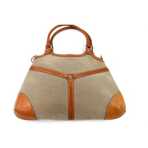 Gucci Hobo Tela e Pelle Grigia