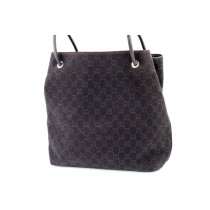 Gucci Tote Denim Gifford Marrone