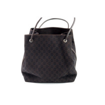 Gucci Tote Denim Gifford Marrone