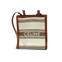 Celine Cabas Vertical Tela Beige