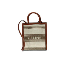 Celine Cabas Vertical Tela Beige