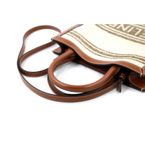 Celine Cabas Vertical Tela Beige