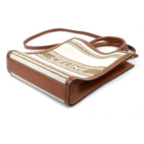 Celine Cabas Vertical Tela Beige
