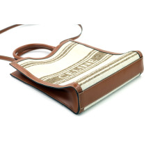 Celine Cabas Vertical Tela Beige