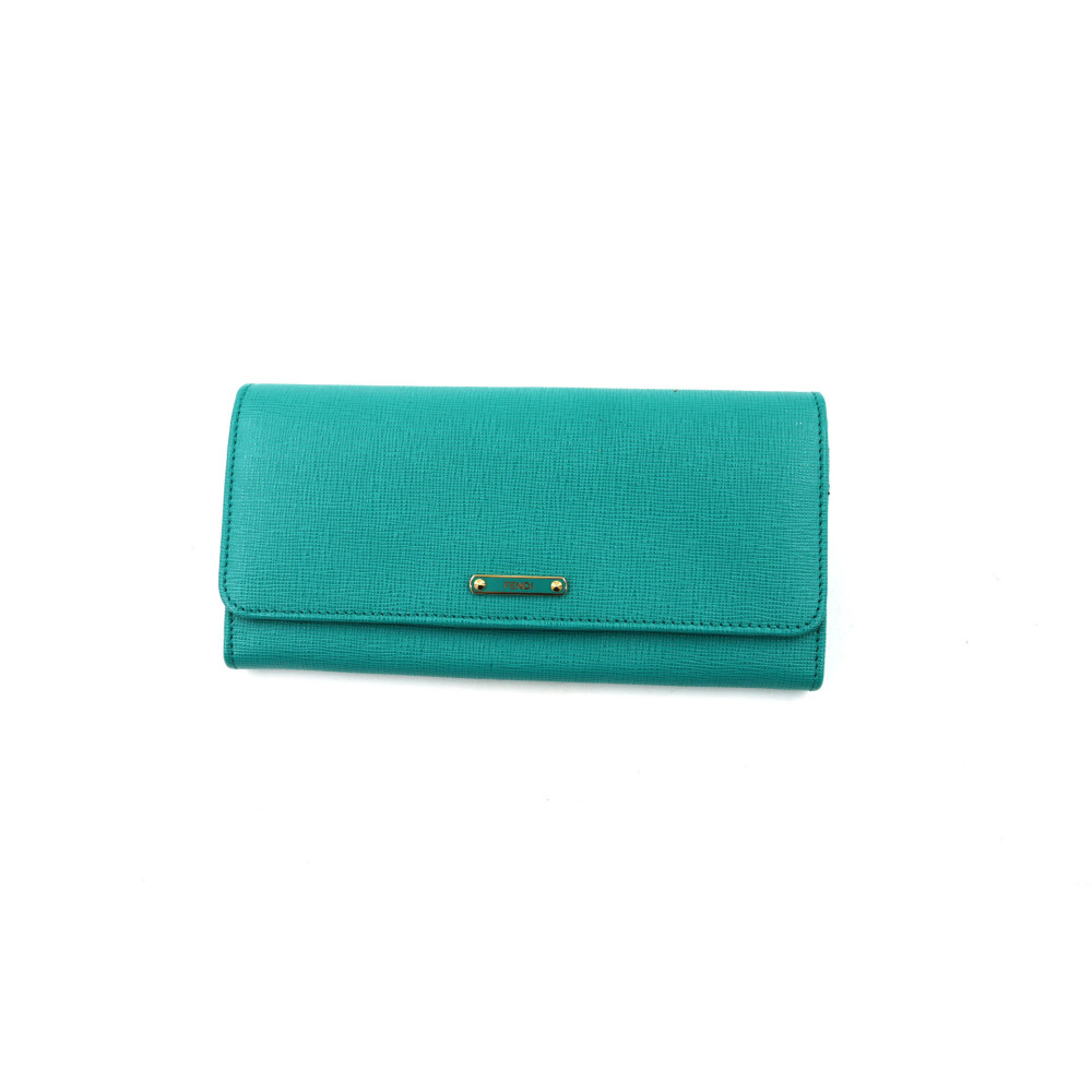 Fendi Portafoglio Pelle Verde