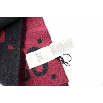 Gucci Sciarpa Lana Grigia e Rosa