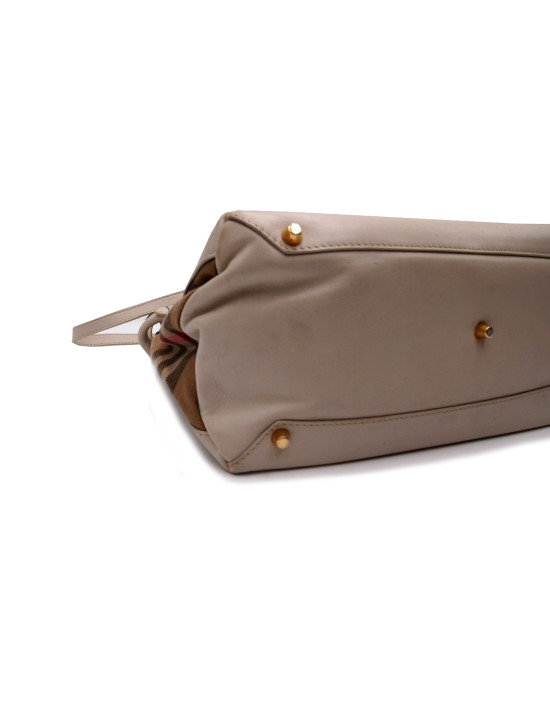 copie de Burberry Shopping Pelle Avorio