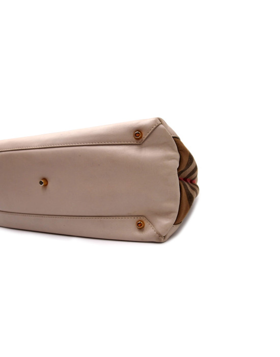 copie de Burberry Shopping Pelle Avorio
