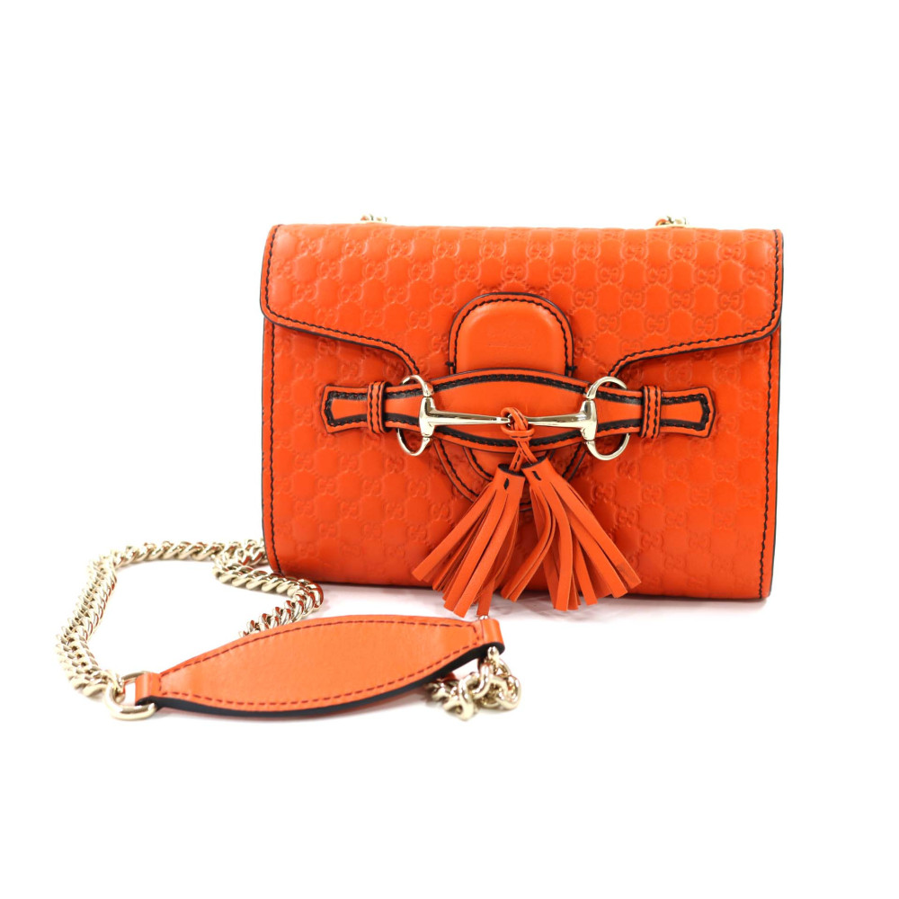 Gucci Emily Mini Pelle Arancio