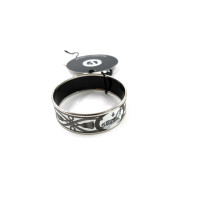 Hermès Bracciale Grand Apparat Metallo Bianco e Grigio