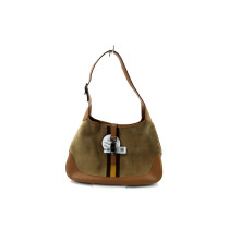 Gucci Jackie Grande Pelle Scamosciata Beige