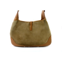 Gucci Jackie Grande Pelle Scamosciata Beige