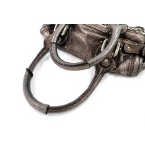 Chloe Paddington Piccola Pelle Argento Bronzo