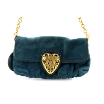 Gucci Pochette Suede Blu Avio