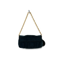 Gucci Pochette Suede Blu Avio