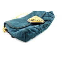 Gucci Pochette Suede Blu Avio