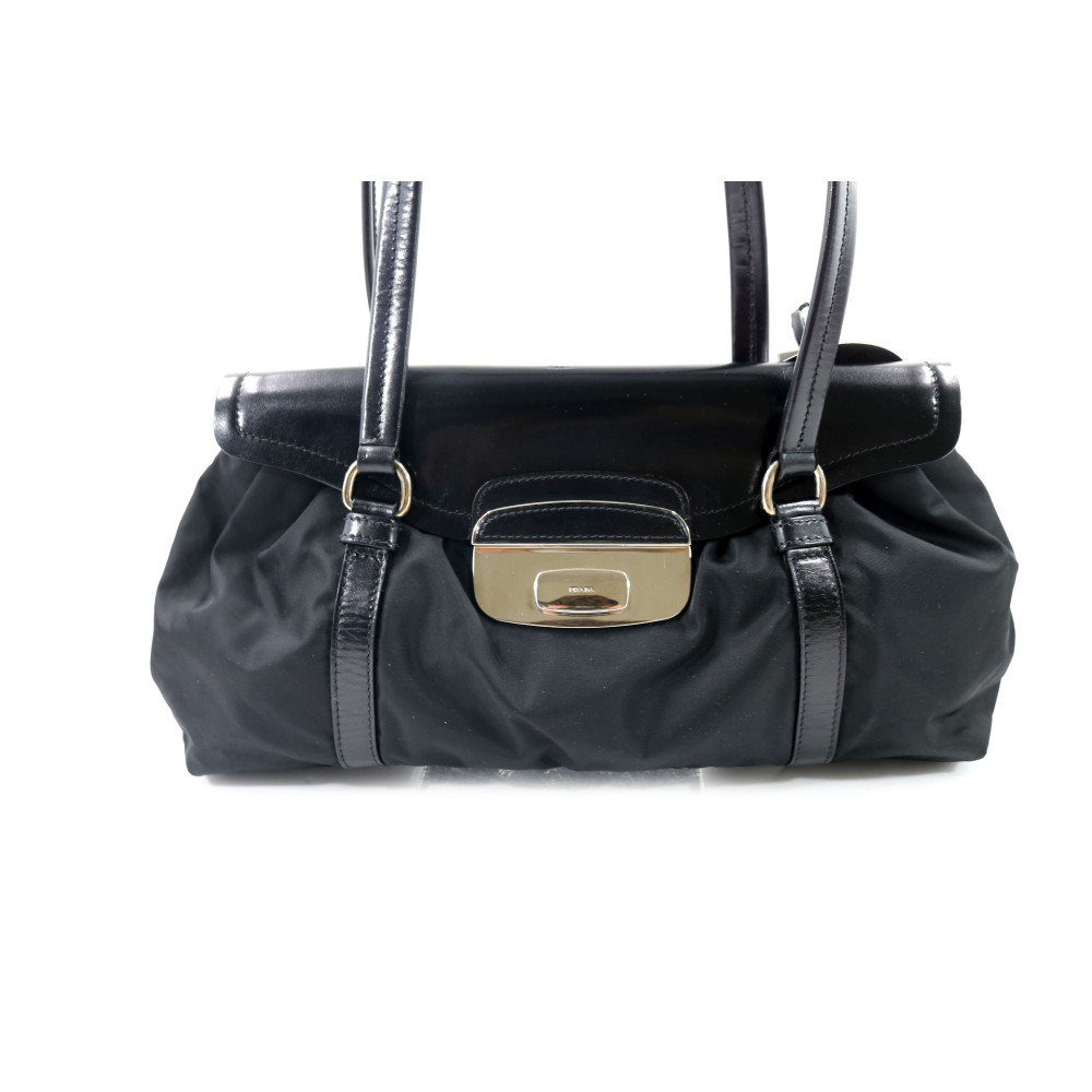 Prada Shopper Tela Vela Nera