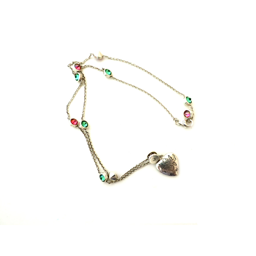 Gucci Collana Blind For Love Argento 925