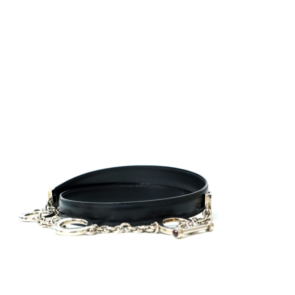 Cartier Cintura Pelle Nera