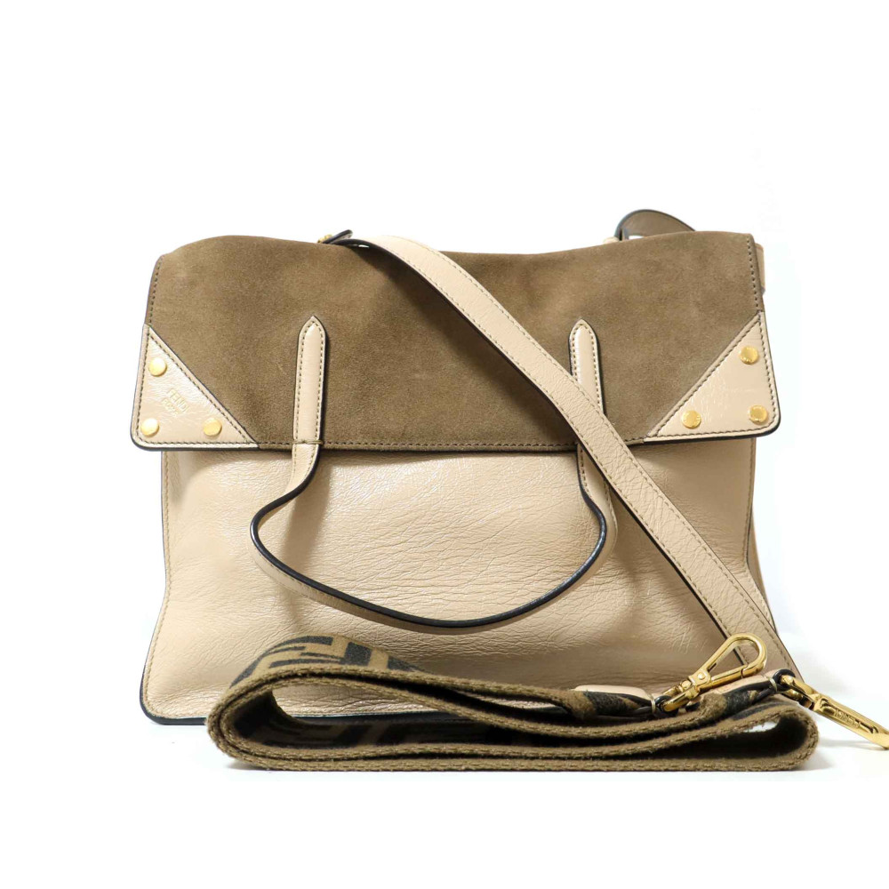 Fendi Flip Pelle Beige