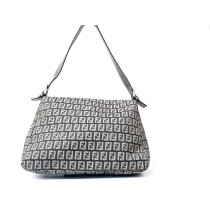 Fendi Mama Tessuto Argento e Grigio
