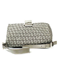 Fendi Mama Tessuto Argento e Grigio