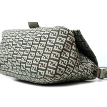 Fendi Mama Tessuto Argento e Grigio